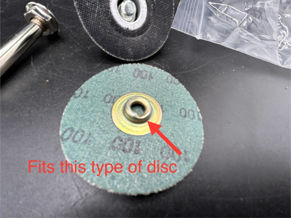 ONE 2" Roloc Type TS TSM Sanding Disc -Rubber Backing Pad Holder Mandrel