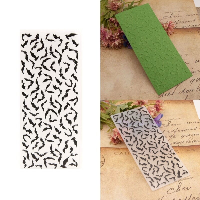 Halloween Bat Embossing Folder Embossing Stencil Embossing Templates