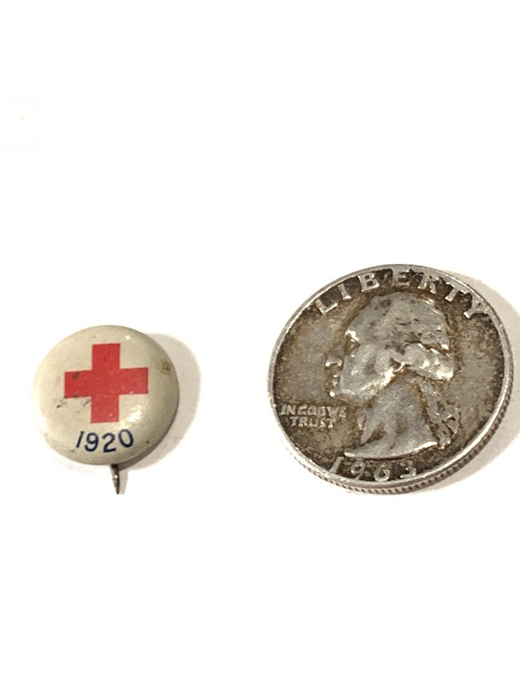 Antique 1920 Red Cross Pin