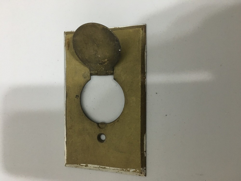 vintage brass switch plate covers