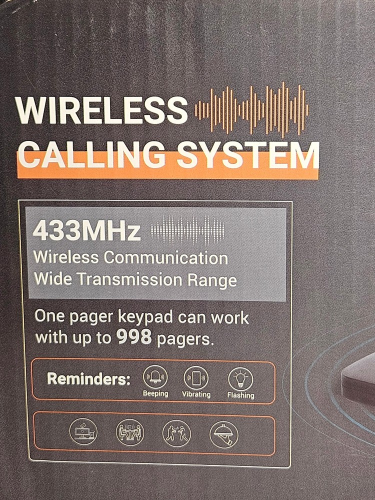 Tera Wireless Calling System - 16 Rechargeable Restaurant Pagers - New in Box!