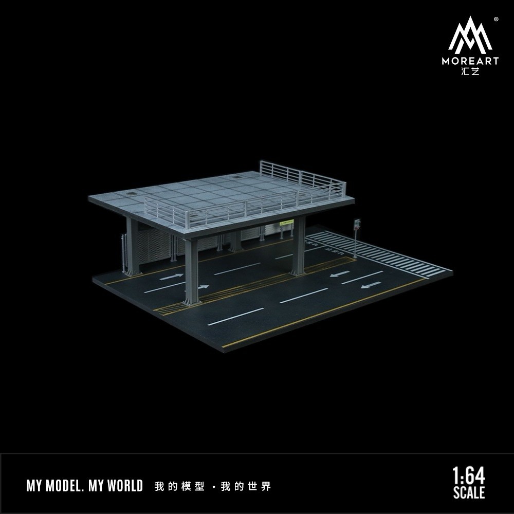 MoreArt 1:64 Steel Structure Platform Parking Scene Version A