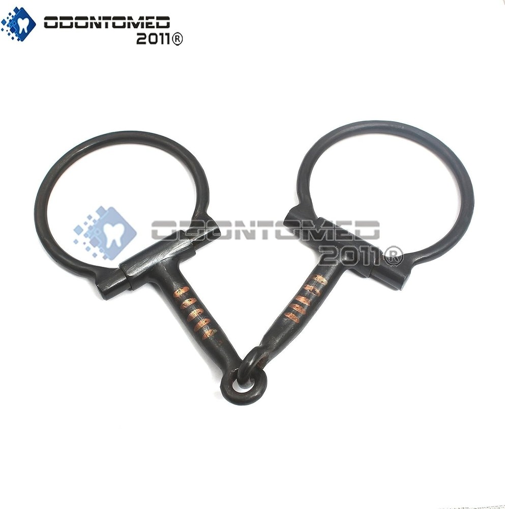 5 INCH D Ring Snaffle BIT with Copper Rollers, BT-005