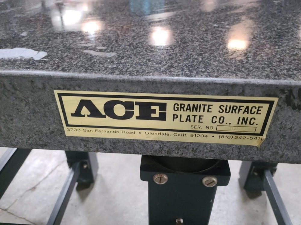 Ace Kinetic Systems Vibraplane PRECISION Granite Table Surface Inspection Plate