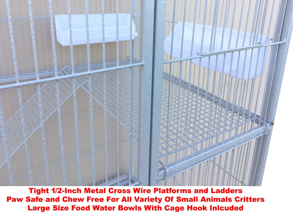 LARGE 74" Double Stackable Chew-Proof Ferret Rat Mice Squirrel Chinchilla Cage