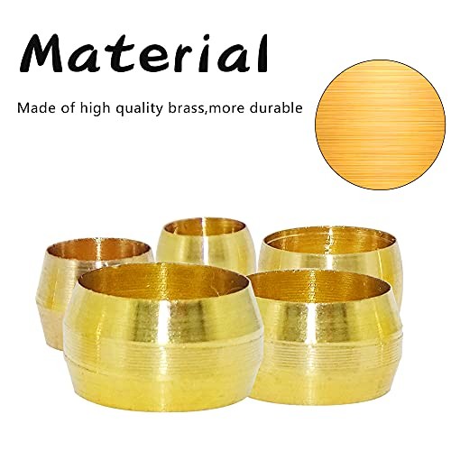 Compression Fitting Ferrule Sleeve, Ferrules Compression Fitting Kit (50pcs