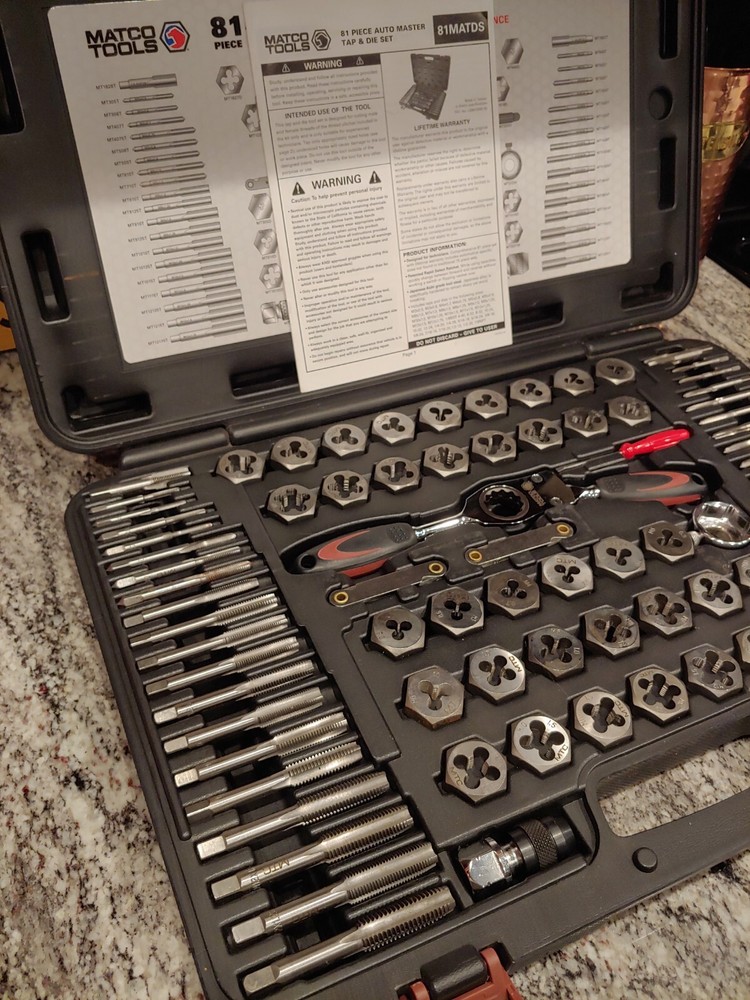 Matco Tools 81 PIECE AUTO MASTER TAP AND DIE SET