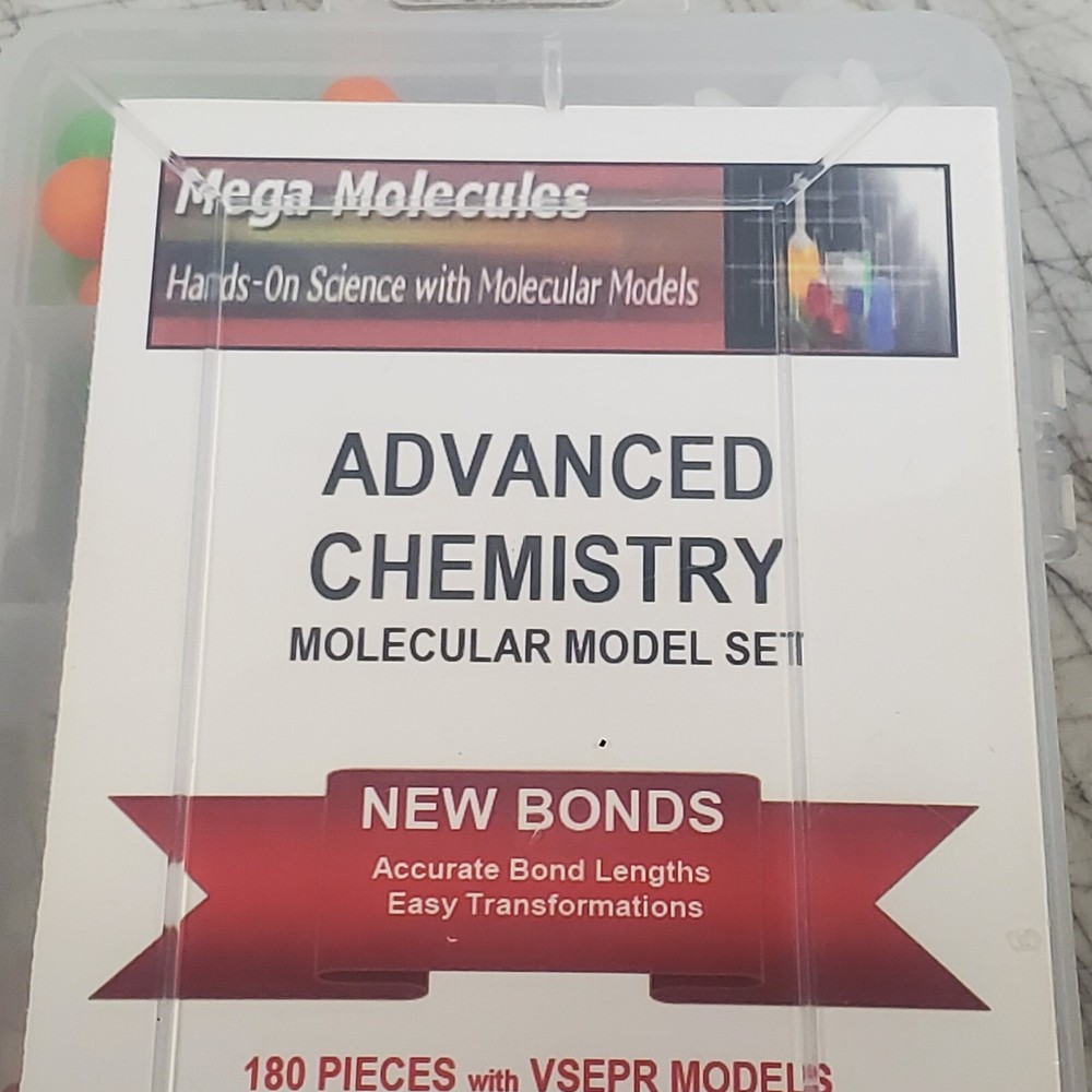 Mega Molecules Advanced Chemistry 2nd Edition Model Set Science 180 Pieces