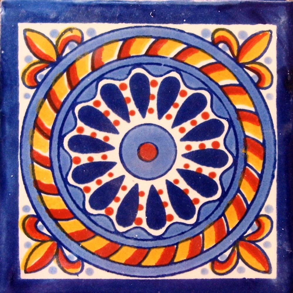 DESIGN C#007 MEXICAN HANDMADE TILE, GET AS MANY YOU NEED !!
