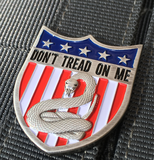 Don't Tread On Me Second Amendment Pin - DTOM Support The 2A