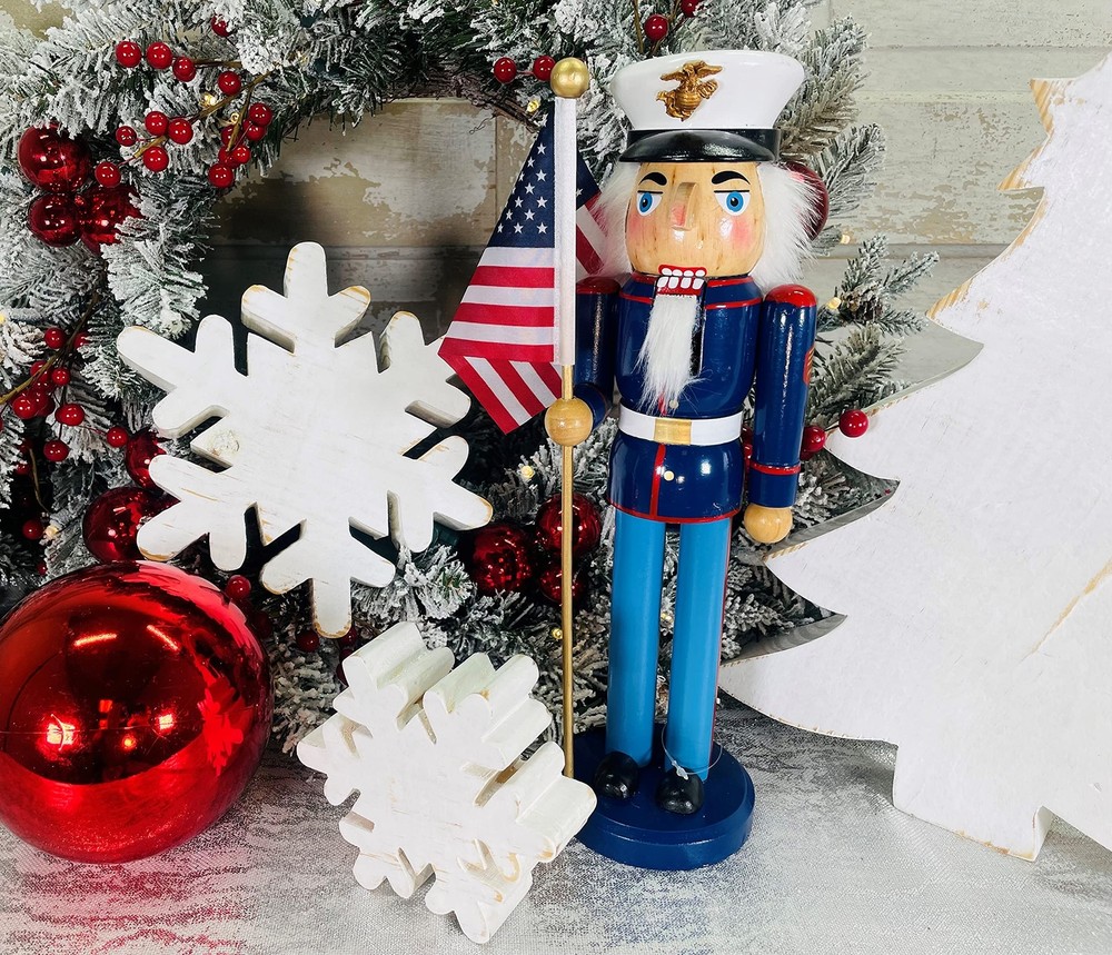 Santa's Workshop 14" Marine Nutcracker