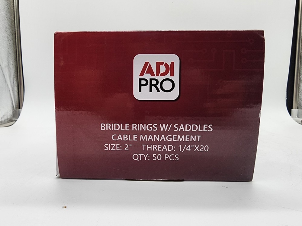 2" Bridle Ring w/ Saddle 1/4-20 Thread 50 Pack ADI PRO Cable Support