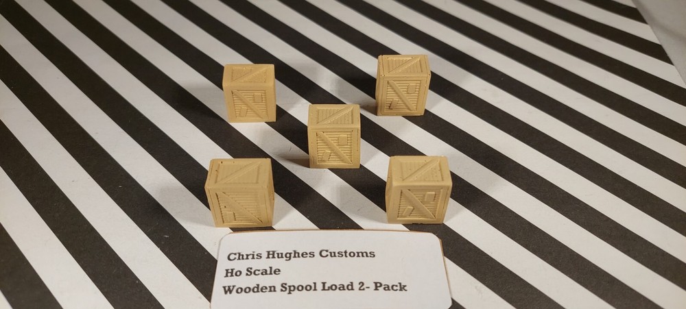 HO Scale Wooden Spool Load 2-Pack