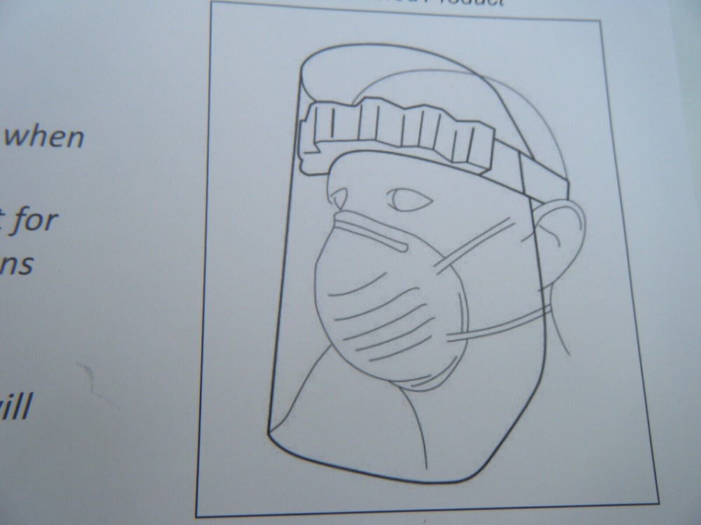 Case of 100 Oakley face shields