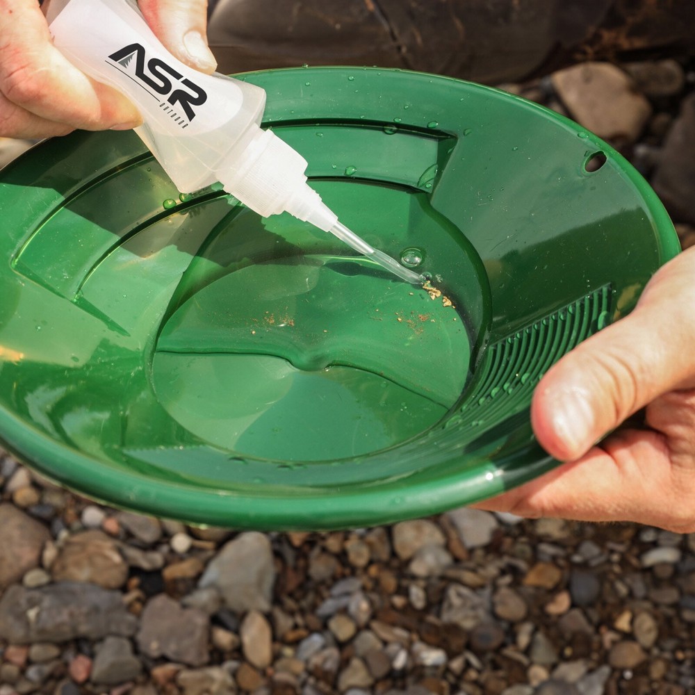 ASR Outdoor 14pc Gold Panning Kit Stackable 1/4 Inch Sifter Backpack Prospecting