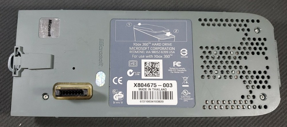 OEM Microsoft Xbox 360 - 20GB HDD, X804675-003, Tested