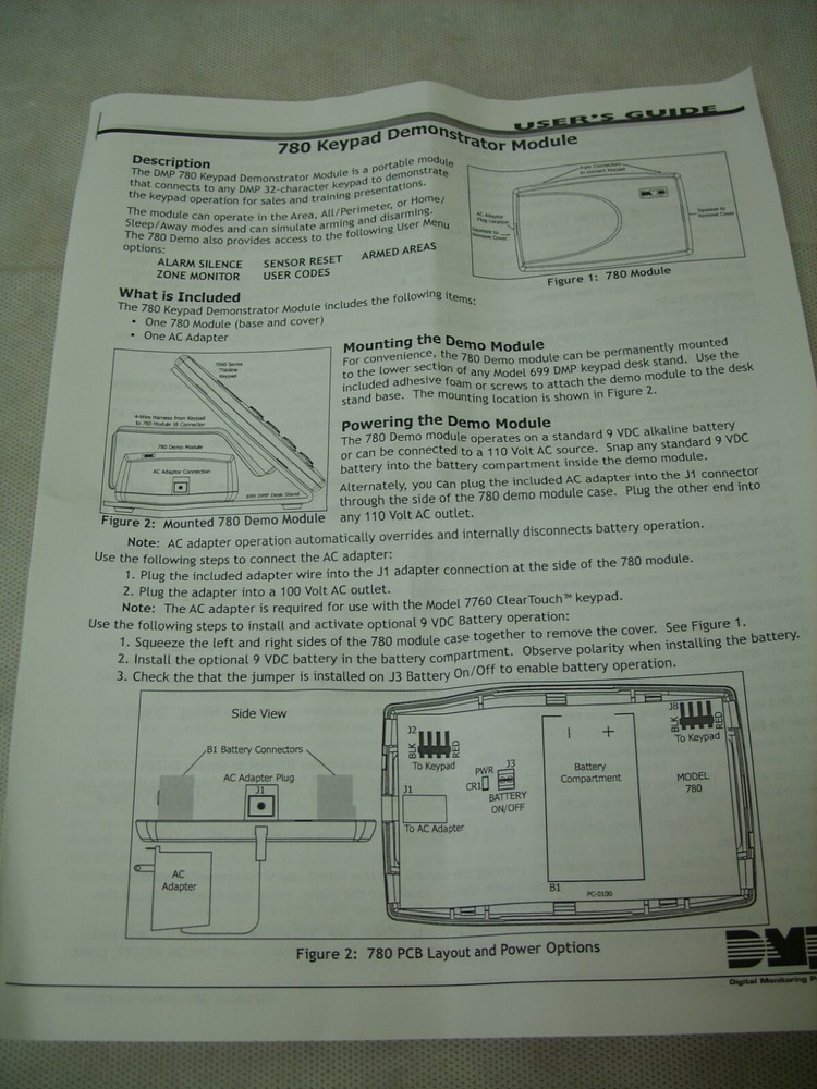 DMP 780 Keypad Demostrator Module - NOS
