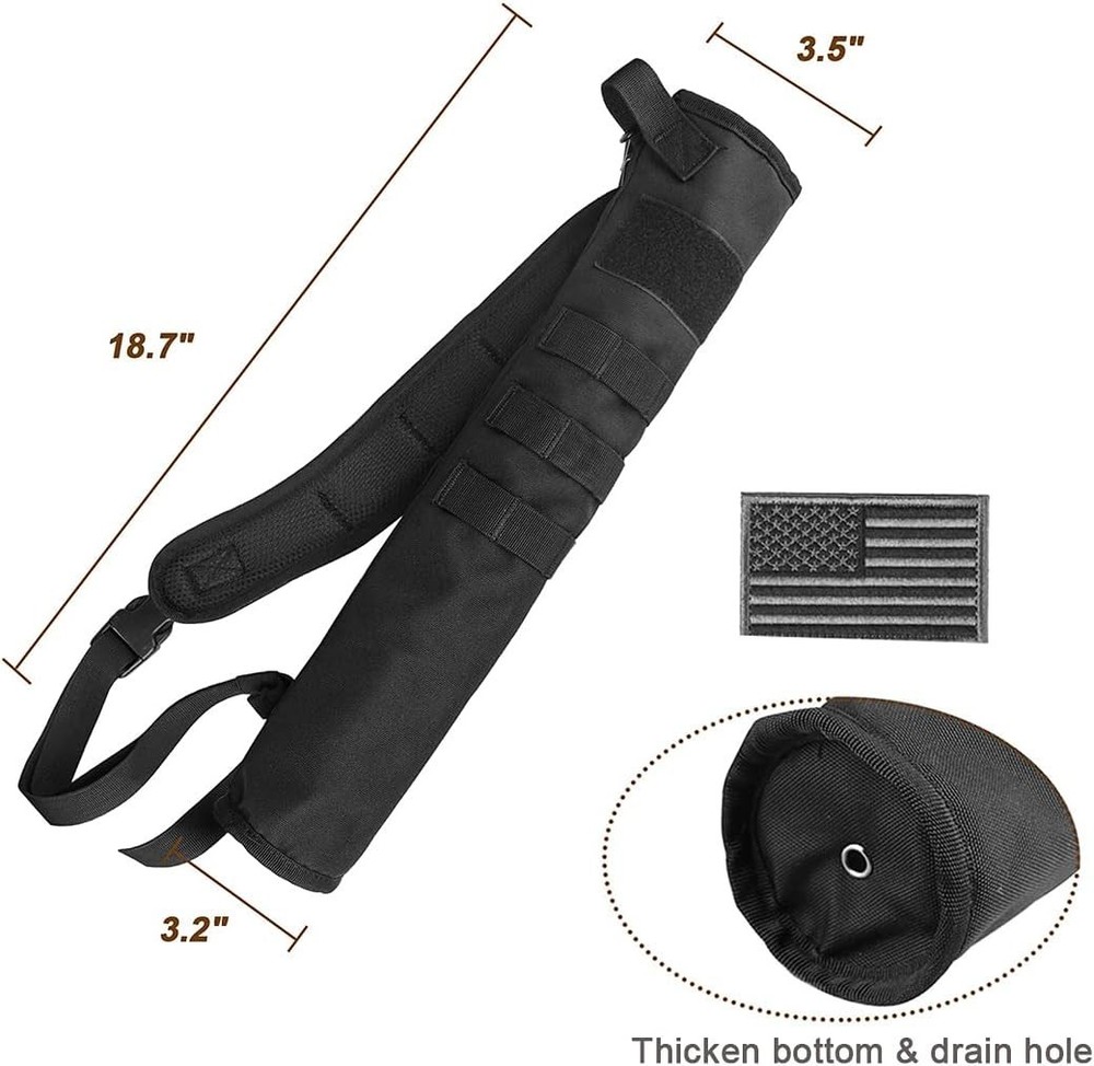 Customizable Molle System Archery Quiver - Lightweight & Foldable for Easy Carry