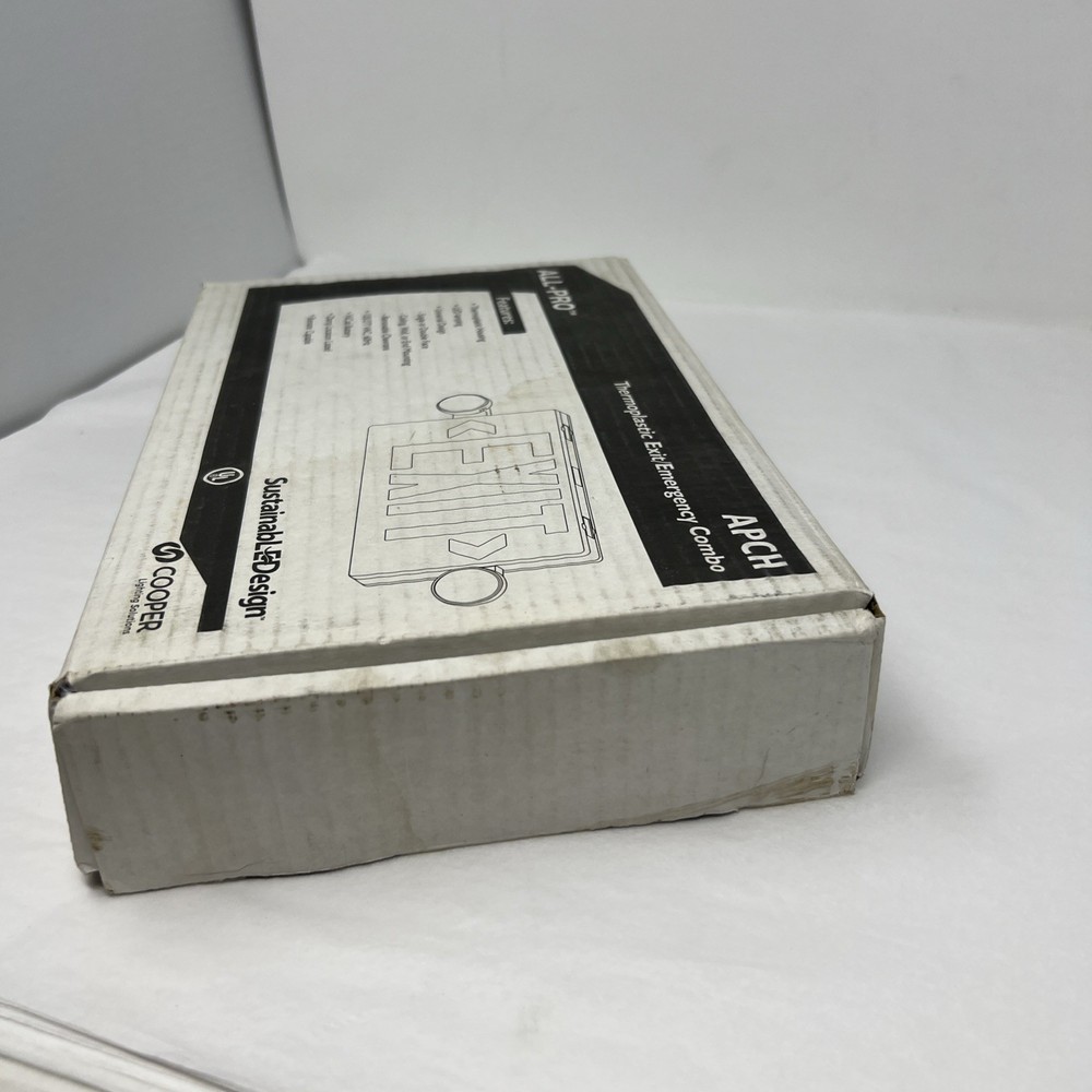 Cooper Lighting APCH7R Self Powered Combination LED Exit Sign All-Pro Plastic