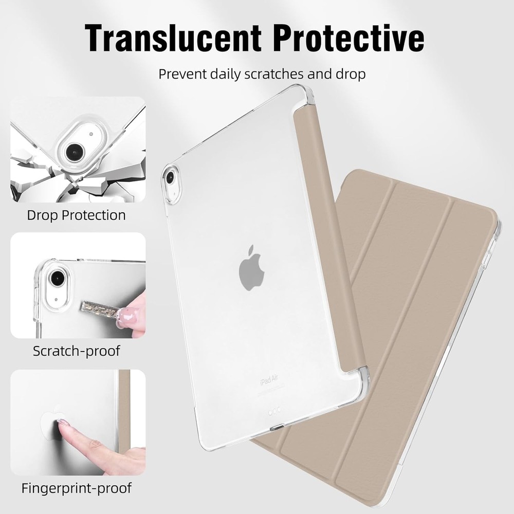 Case for iPad 11th Generation 11 Inch 2025, Hard PC Translucent Back Shell, Stan