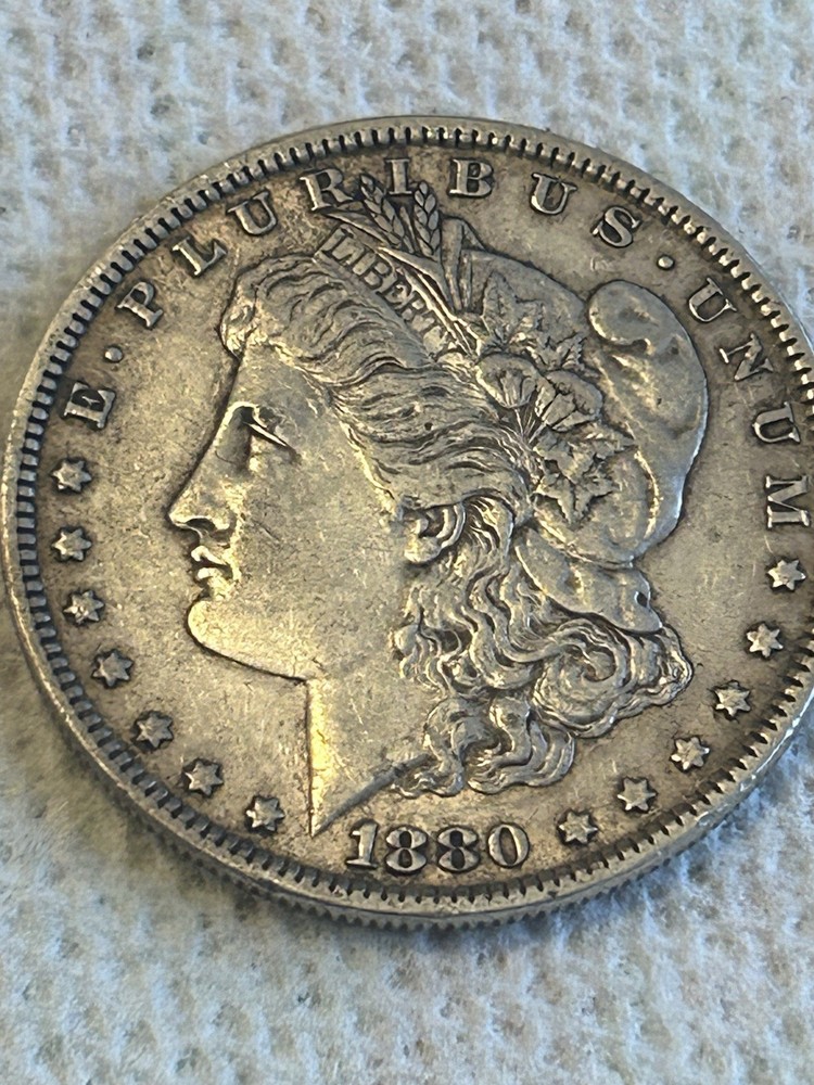 1880 p morgan silver dollar XF-AU