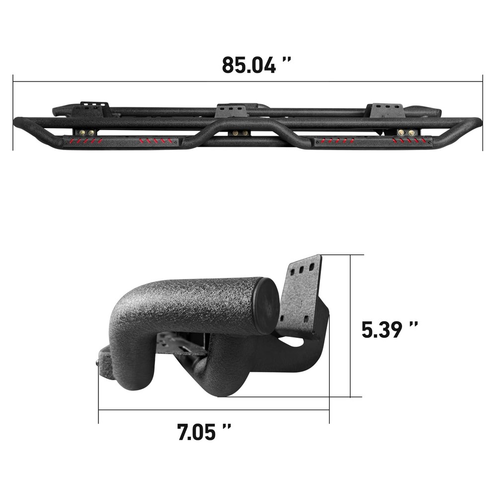 Side Step Bars for 2019-2024 Dodge Ram 1500 Crew Cab