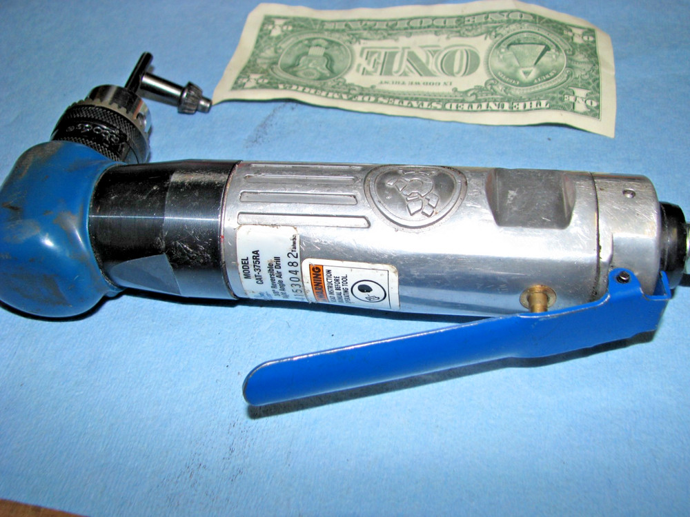 Cornwell Tools 3/8” Reversible Right Angle Air Drill with Head Boot CAT375RA 2D