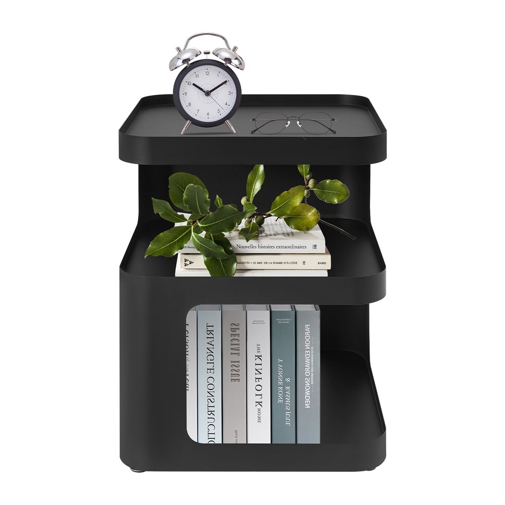 Modern Side Table, Metal Nightstand, Modern End Table