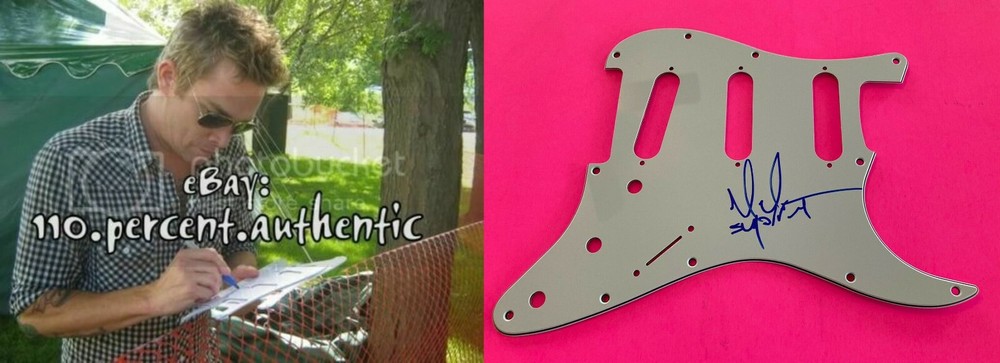 MARK MCGRATH SUGAR RAY SIGNED GUITAR PICKGUARD  *EXACT PROOF*