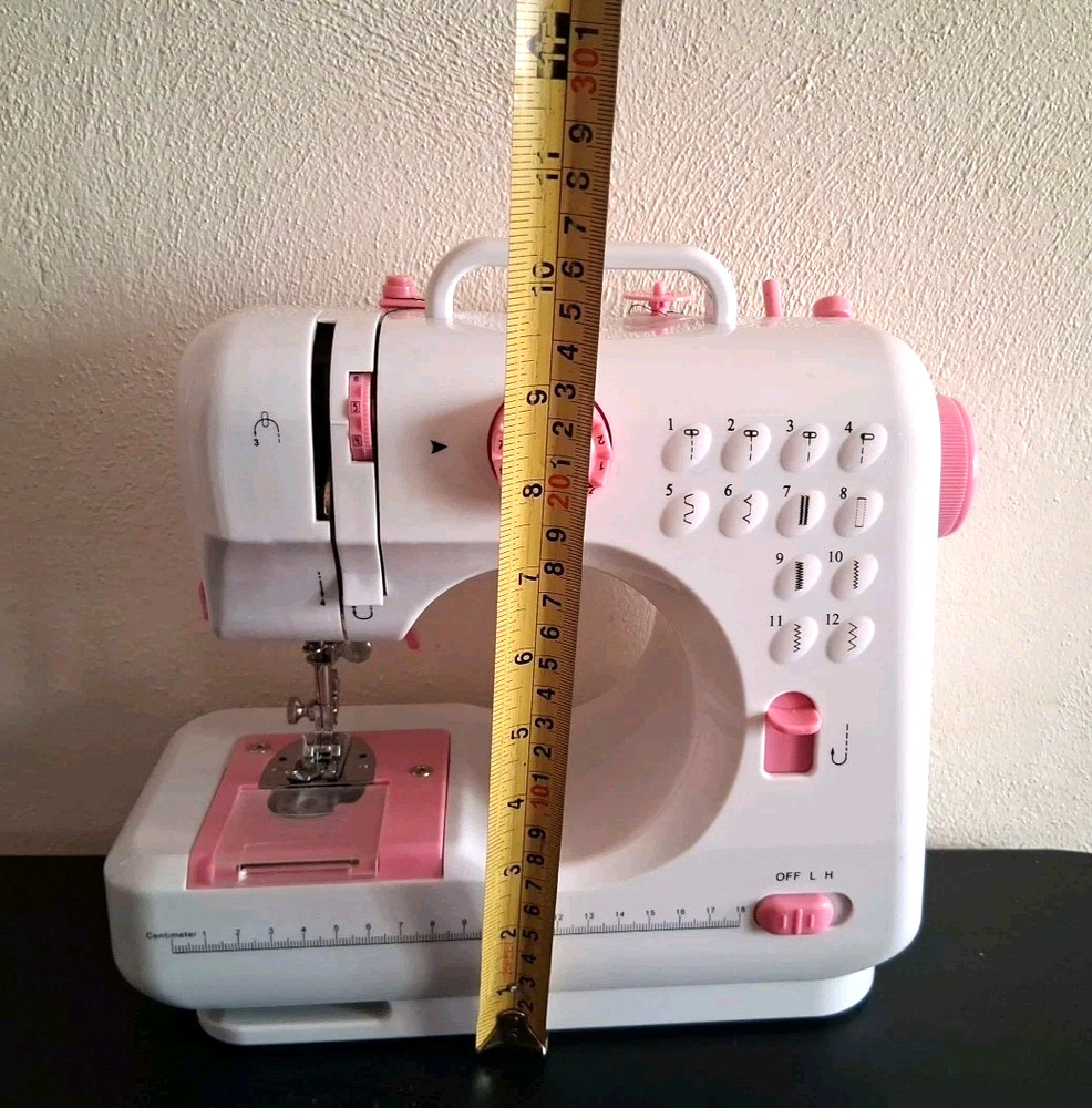 Best Choice Prod 6V Compact Sewing Machine 12 Stitch Patterns Light Foot Pedal
