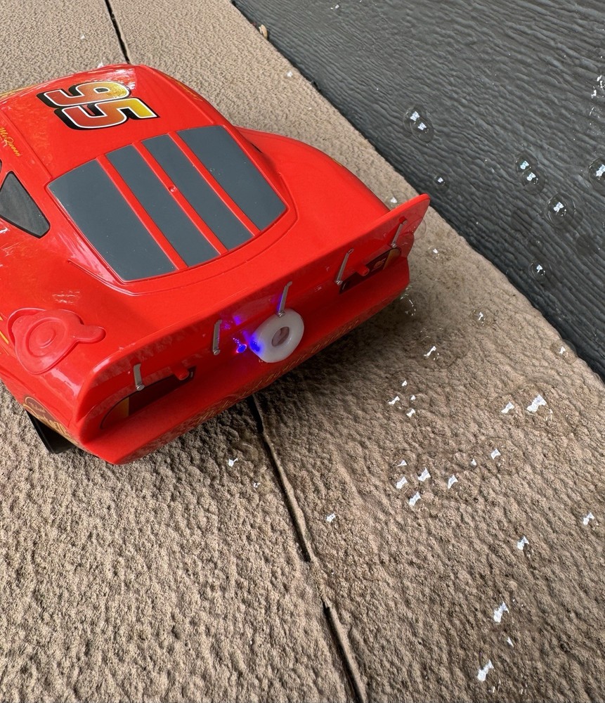 Lightning McQueen Bubble Machine Disney Store Lights Work Tested Read