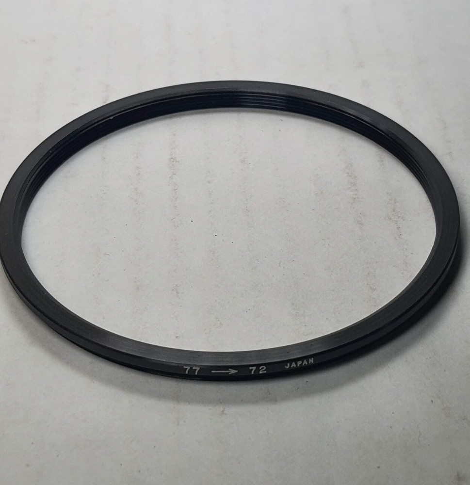 77-72mm Step-Down Lens Filter Converting Adapter Ring 77mm-72mm Metal 77-72 Thin