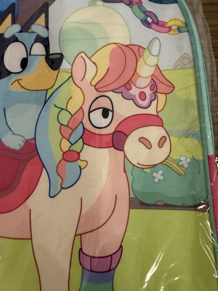 NEW, BLUEY 15" BACKPACK WITH SIDE POCKET