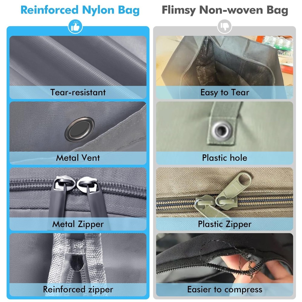 Comforter Storage Bag-Ultra Space Saving Large Self Compression Organizer for...