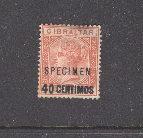 Gibraltar  #26  specimen   mint