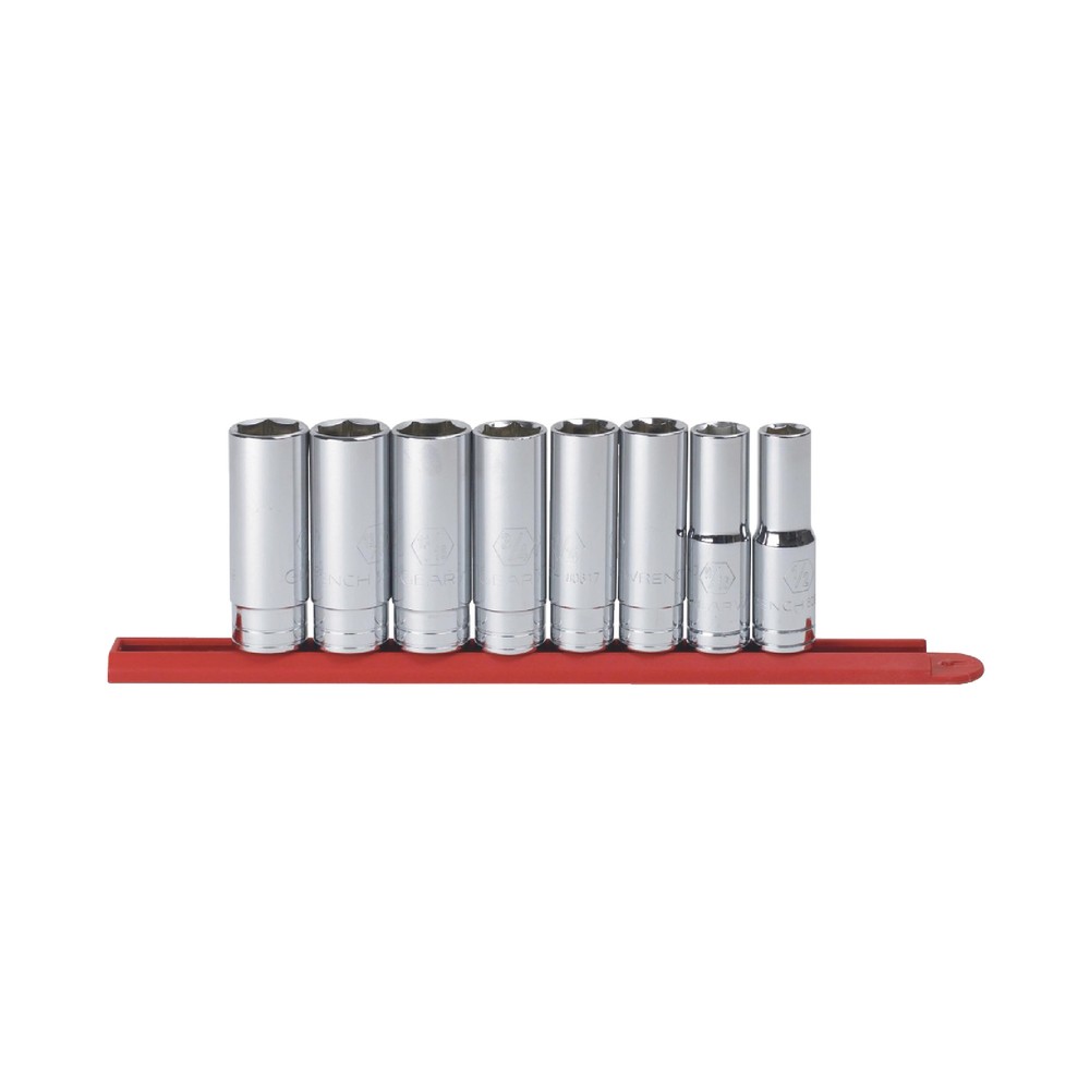 Gearwrench 80705 8 Piece 1/2" Drive 6 Point Deep Socket Set