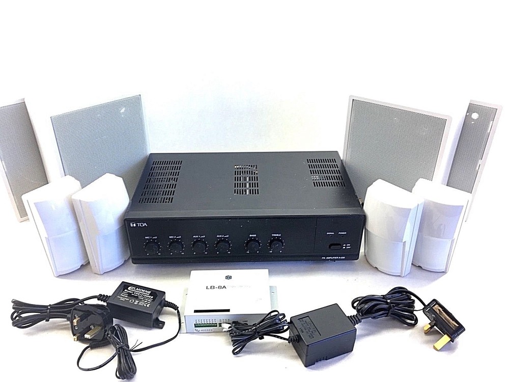 TDA  A-230  SURVEILANCE & INTERCOM SYSTEM with MOTION DETECTORS 12-PC SET (TLO)