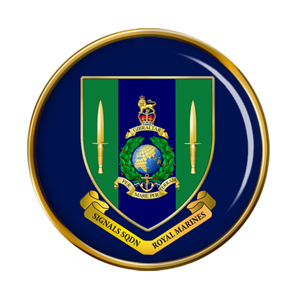 Signals Squadron Royal Marines Pin Badge