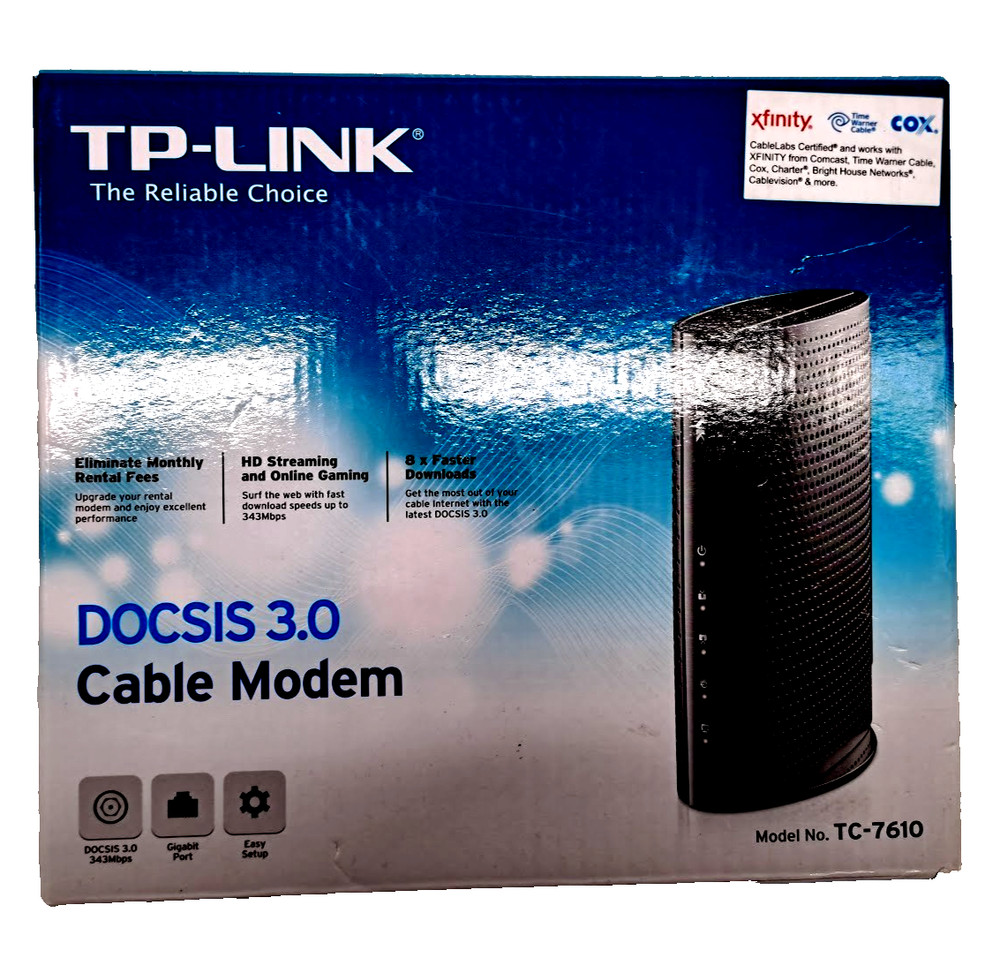 TP-LINK TC-7620 680Mbps Cable Modem