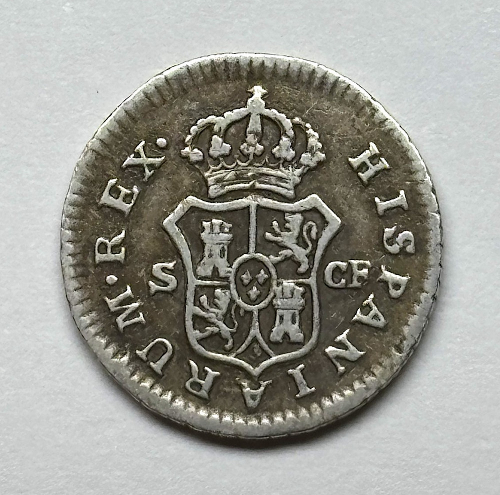 1774-SCF Spain - AR 1/2 Real, KM-410.2.