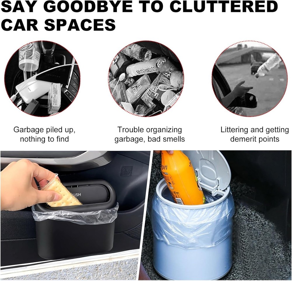 Car Trash Bags Elastic Waterproof Mini Liner