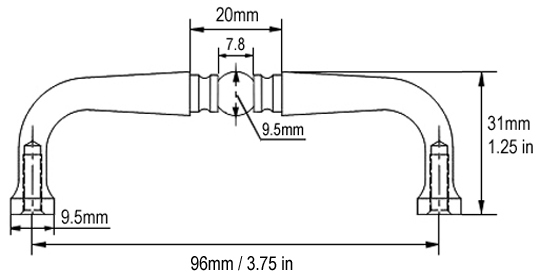 New Satin Nickel Kitchen and Bathroom Cabinet Pull Knob 3 3/4" Solid Brass