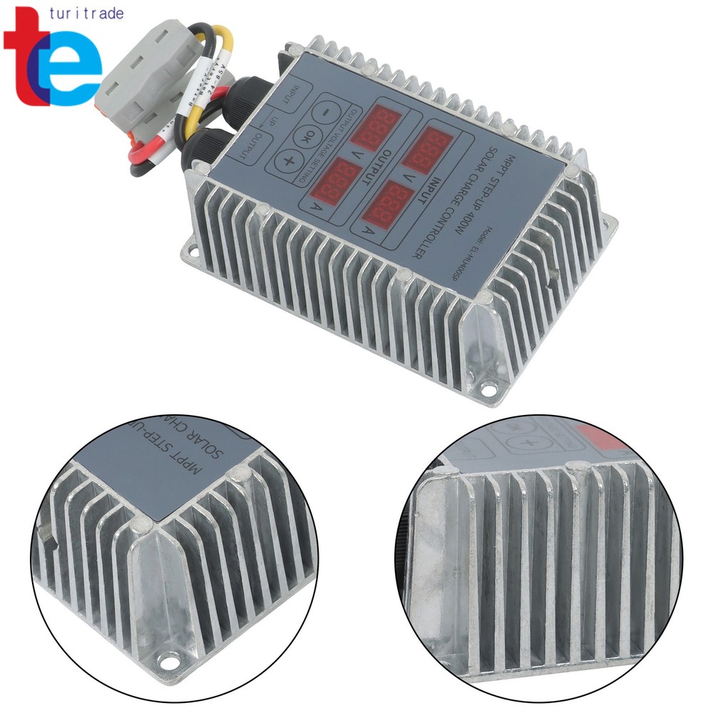 MPPT Solar Charge Controller 400W 24-85V Boost Waterproof LED Display Adjustable