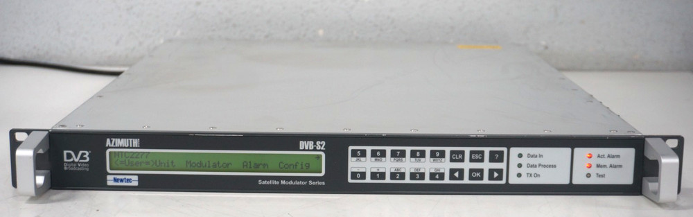 Digital Video Brocasting Newtec - Azimuth DVB-S2 - Broadcast Satellite Modulator