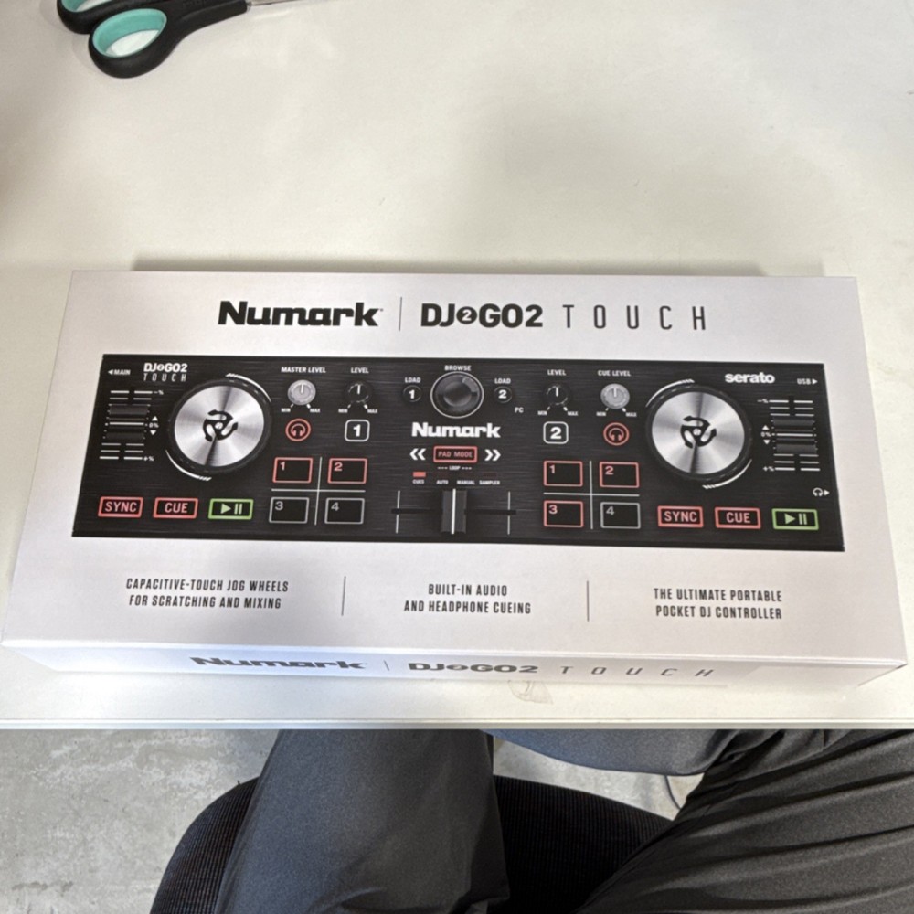 Numark DJ2GO2 Touch Portable Double Deck Controller Touch Jog Wheels Mixer