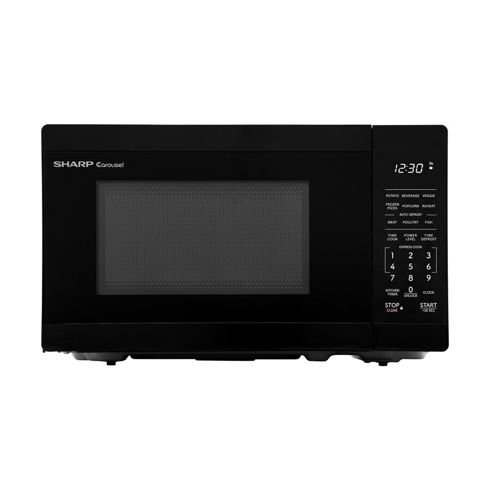 SHARP Compact Countertop Microwave Oven with Removable 10" Carousel Turntable...