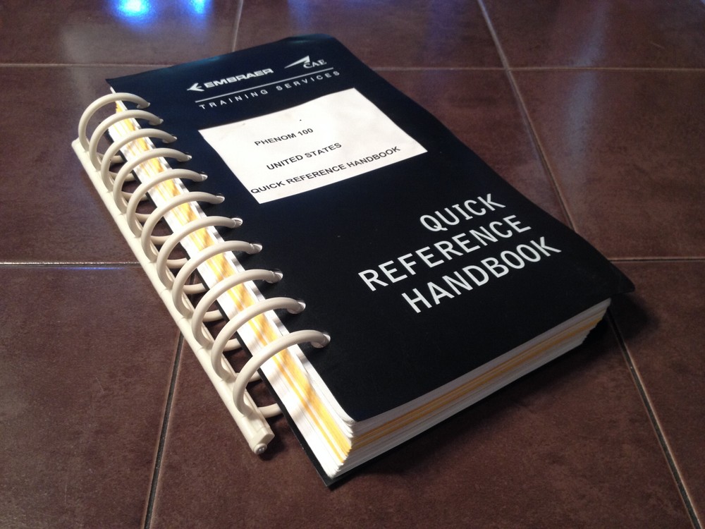 Embraer Phenom 100 QRH Quick Reference Handbook, United States.