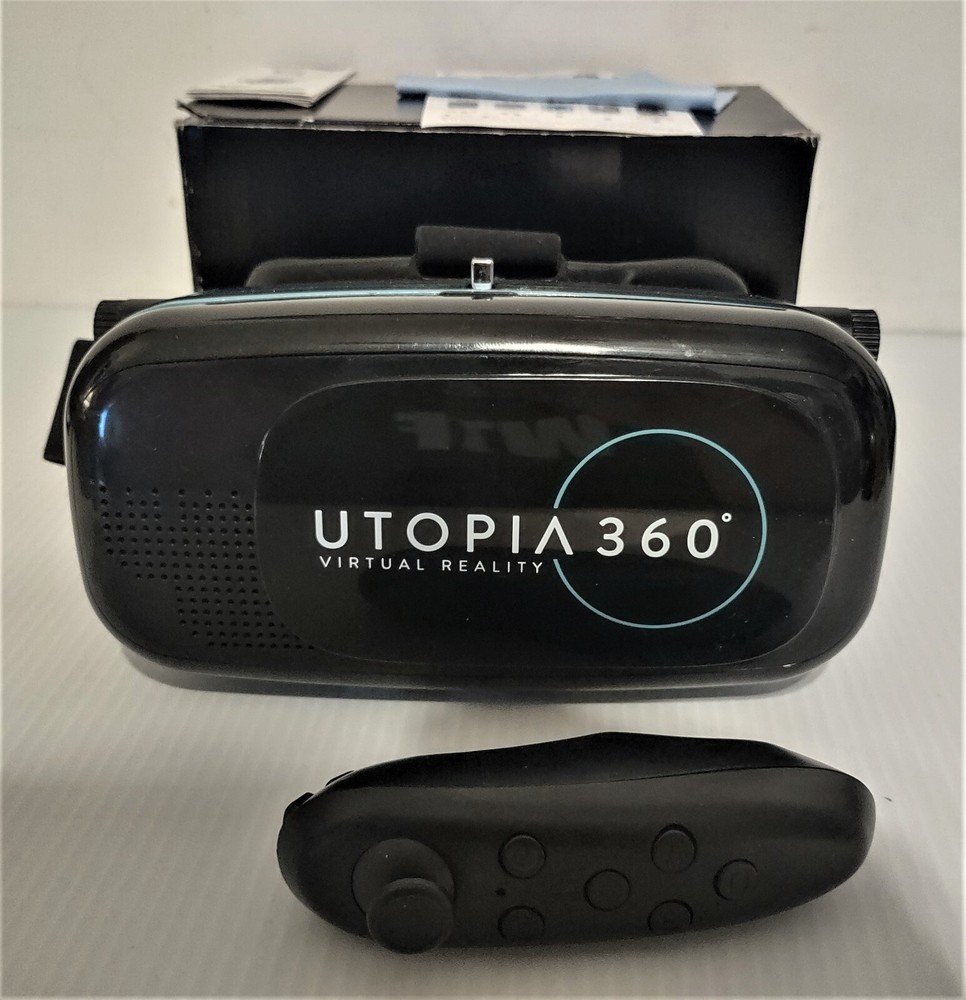 UTOPIA 360 Virtual Reality 3D Headset for use with I-phone or Android with App