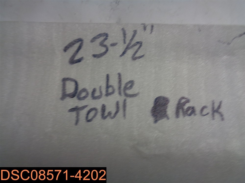 Double Towel Rack 23-1/2" Black Matte