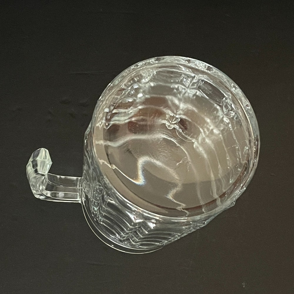 Luminarc Gothique? Cube/Square Pattern Clear Glass Pitcher – Very Nice!